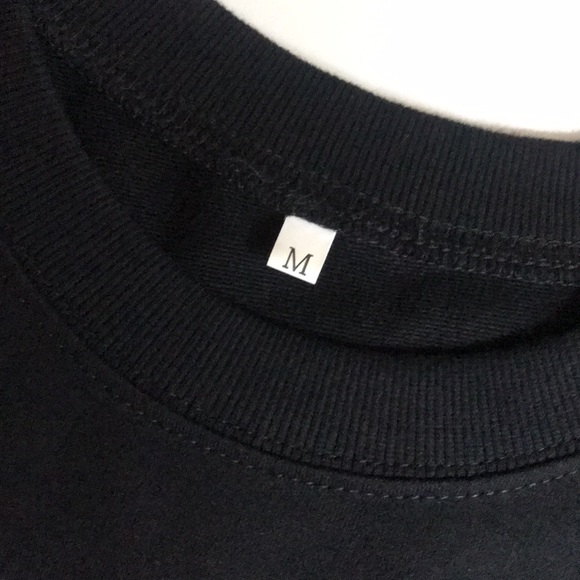 Black Leopard Lips Sweatshirt Medium - Picture 6 of 7